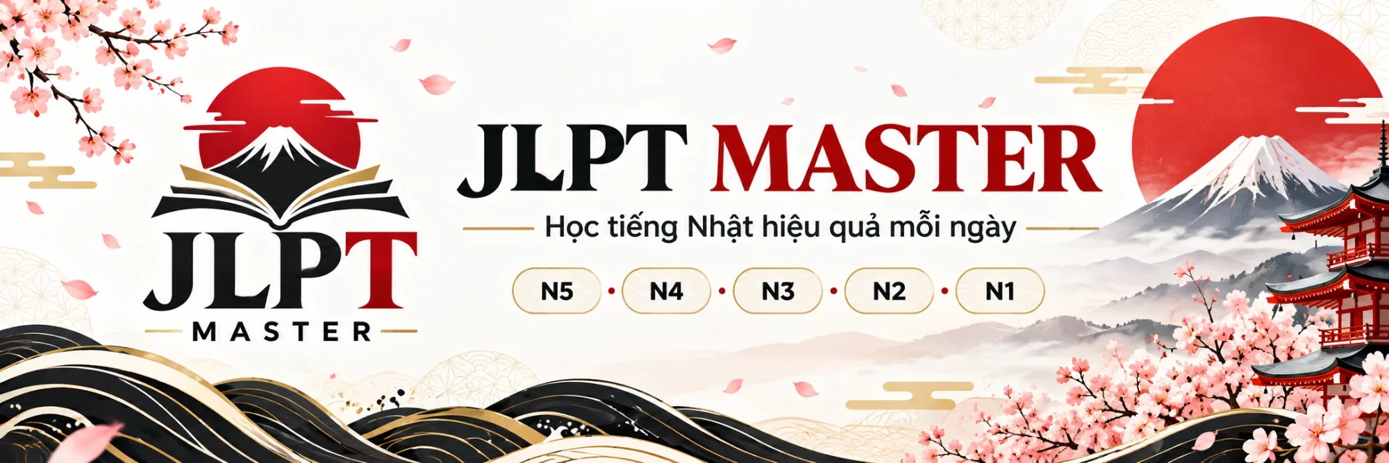 JLPT Master - Học tiếng Nhật hiệu quả mỗi ngày, từ N5 đến N1